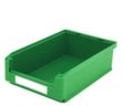 High load capacity BITO open fronted storage box, green, depth 500 mm, Polypropylene