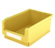 High load capacity BITO open fronted storage box, yellow, depth 500 mm, Polypropylene