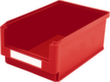 High load capacity BITO open fronted storage box, red, depth 500 mm, Polypropylene