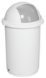VAR Liquid-tight recyclables collector, 50 l, white, lid silver