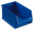 Open fronted storage box Grip with dimpled base, blue, depth 235 mm, Polypropylene