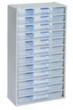 Allit Drawer magazine VarioPlus Pro M 57/36 with steel housing, 12 Drawer(s), silver/transparent