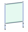 fetra Hygiene protection wall for transport trolleys, height x width 1410 x 1066 mm