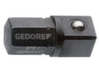 GEDORE 673 K Insert holder short 1/4" hexagon - 1/4" square