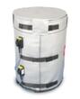 Insulating cover for heating jacket for 200 liter barrel