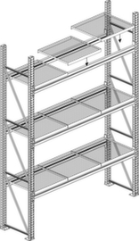 META Steel panel or grating shelf MULTIPAL for pallet racking