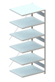 META Extendable boltless shelving CLIP with shelf load up to 350 kg