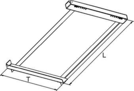 META Angled support frame for pallet racking