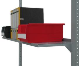 Shelf for assembly table