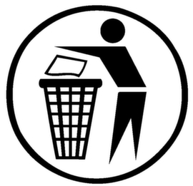 Sticker for Waste garbage can
