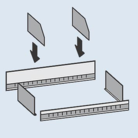 hofe Trough insert for boltless shelving