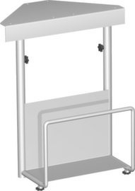 Gera PC holder Milano for desk with C-foot frame