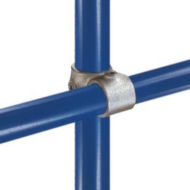 Cross connector with 2 passages