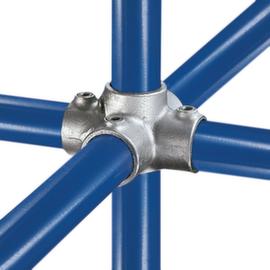 Cross connector 1 passage + 4 outlets