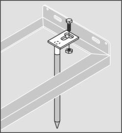 Floor mounting for bicycle stands