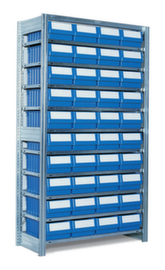 Shelf with boxes add-on bay