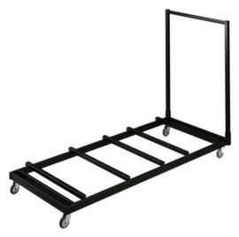 Transport trolley for 10 folding tables, Steel black