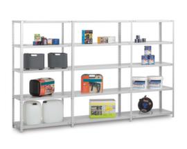 hofe Extendable boltless shelving with up to 350 kg shelf load