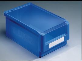 Dust cover for open-fronted storage bins