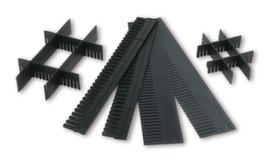 Separating combs for Euronorm stacking containers