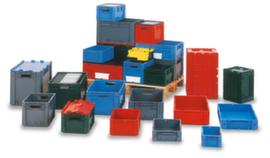 Euronorm stacking containers for heavy loads