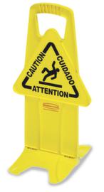 Rubbermaid Warning combination sign "Danger of slipping", Floor stand