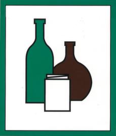 Sticker set for Recycling bins
