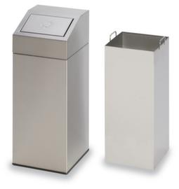 Recyclable waste collector including sticker
