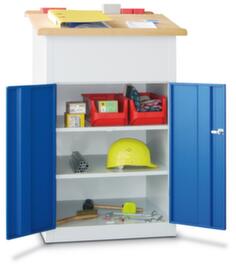 PAVOY Standing desk with cabinet