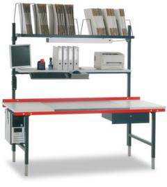 Rocholz Shelf for packing table, width x depth 1600 x 400 mm
