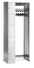 C+P Locker wardrobe Classic light gray with up to 20 compartments