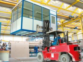 MDS Raumsysteme Transport floor for hall office with 4 walls