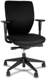 Office swivel chair with adjustable armrests