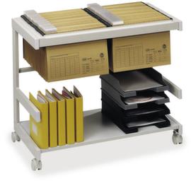 Suspension file trolley, light gray