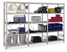 META Extendable boltless shelving CLIP with shelf load up to 350 kg