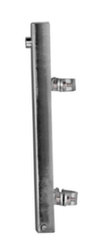 Clamp set for post mounting for waste garbage cans