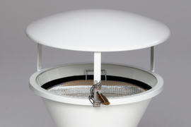 VAR Canopy for Pedestal ashtray, RAL9016 Traffic white