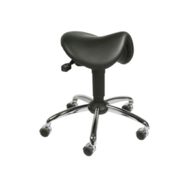 meychair Saddle seat stool Assistent Futura AF4, registered office black, Rollers