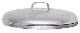 Support lid for metal garbage can