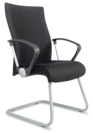 Nowy Styl Cantilever chair with armrests, registered office Fabric, black