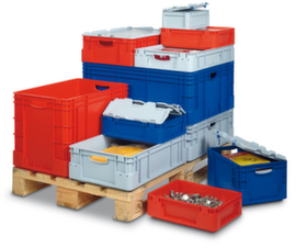 Industrial stacking containers