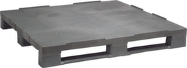 Stacking pallet, PE regenerate, length x width 1200 x 1200 mm