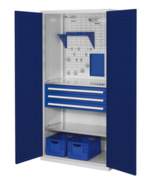 Kappes Workshop cabinet RasterPlan® with perforated panel doors, 3 Drawer(s)