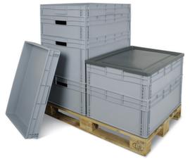 Large-volume Euronorm stacking container