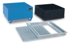 Sump tray with PE insert and grating