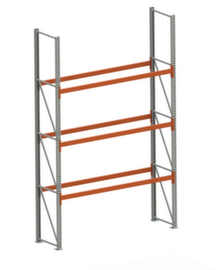 META Pallet rack MULTIPAL for 8 pallets, 2870 mm wide, 4 storage levels