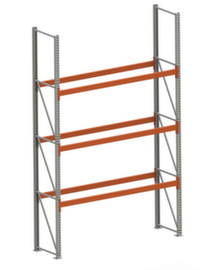 META Pallet rack MULTIPAL for 8 pallets, 2870 mm wide, 4 storage levels