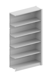 META Plug-in office shelving with rear and side panels