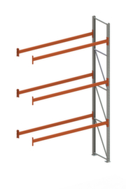 META Pallet rack MULTIPAL for 8 pallets, 2800 mm wide, 4 storage levels