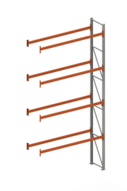 META Pallet rack MULTIPAL for 10 pallets, 2800 mm wide, 5 storage levels